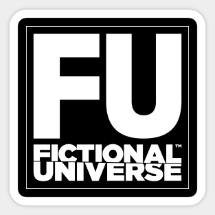 FICTIONAL UNIVERSE - FU White Sticker